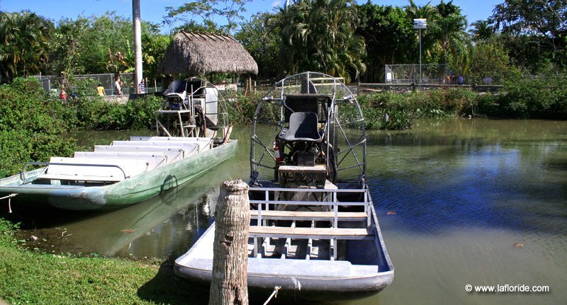 Hydroglisseurs à l'Everglades Alligator Farm