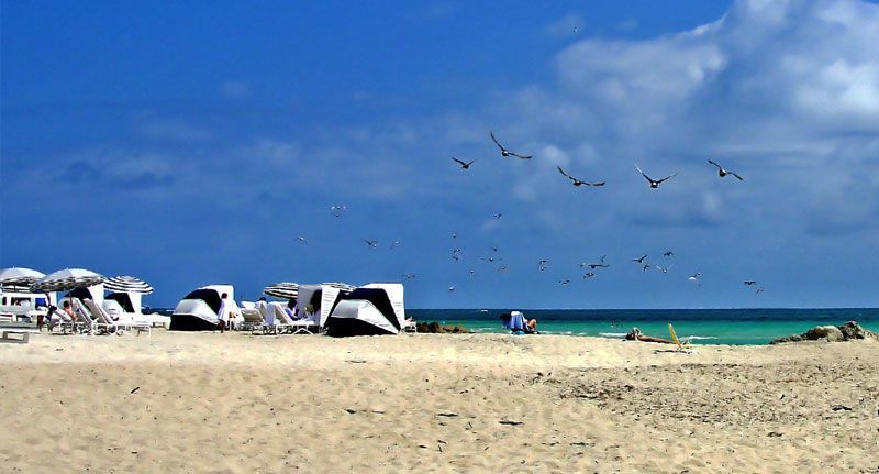 La plage de Miami Beach