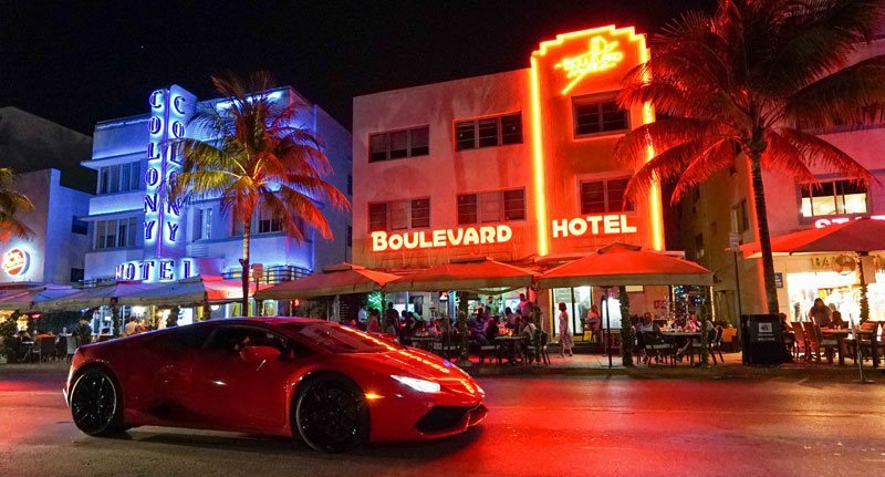 Ocean Drive à Miami Beach